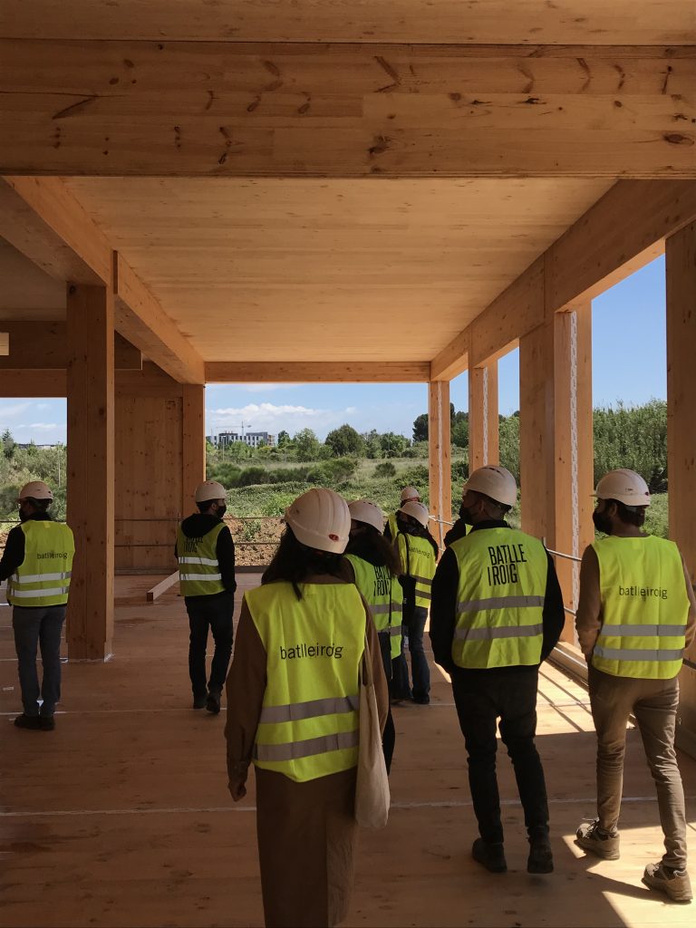 L’equip de batlleiroig visita l’obra de la nova seu de Vega a Sant Cugat del Vallès