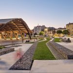 Plaça del Cobert de la Màquina de Batre a Sant Fruitós de Bages