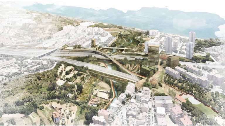 La proposta de Batlleiroig resulta guanyadora del concurs d’idees “Nusos i cruïlles, el futur de les infraestructures viàries”, promogut per l’AMB, en l’Àmbit 1 – C-32 / B-20 Montgat – Barcelona