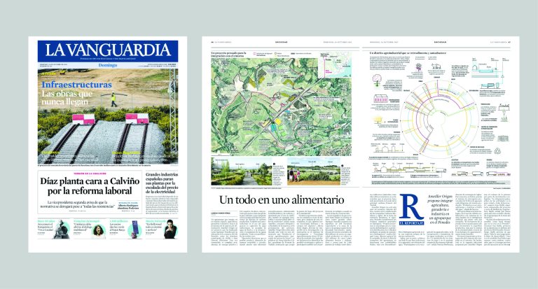La Vanguardia es fa ressò del nou Agroparc Penedès dissenyat per batlleiroig.