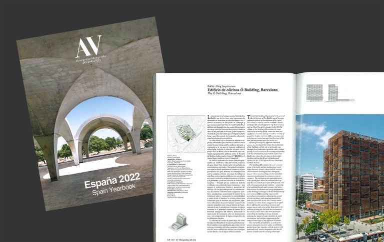 Les oficines Ó Building, seleccionades per a formar part de l’anuari España 2022 de AV Monografías.