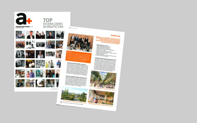 Batlleiroig entre els 30 estudis líders d’arquitectura a Espanya per la revista Arquitectura Plus