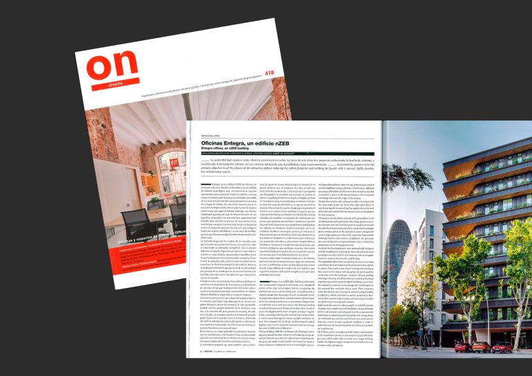 “Oficines Entegra, un edifici nZEB” article publicat en la revista On Disseny.