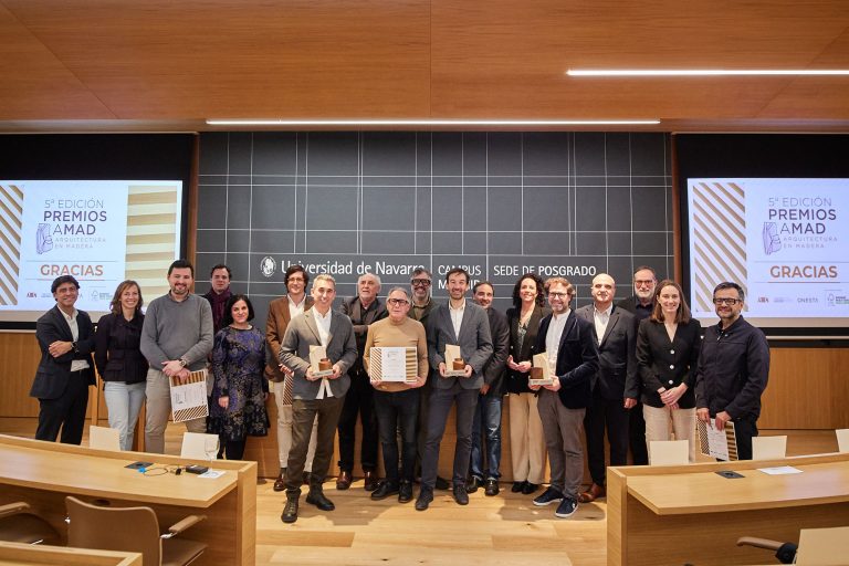 La Seu de Vega Instrumentos guanya el primer premi de la 5ª edició de Premis AMAD d’Arquitectura de fusta