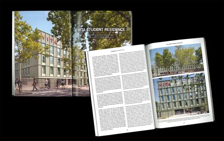 Residència d’estudiants Vita a Pedralbes, projecte publicat a la revista b-guided #73