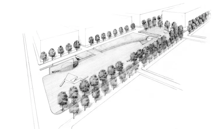 Plaça de la Plana a Badalona