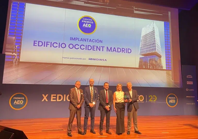 El disseny interior de l’Edifici Occident a Madrid rep el premi AEO 2025