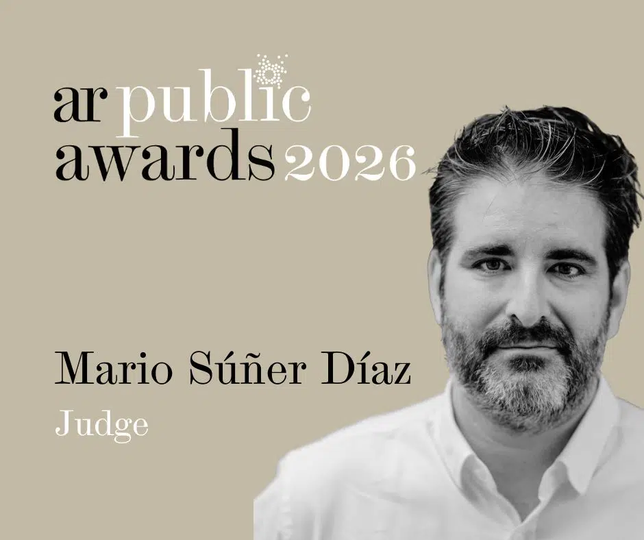Mario Suñer forma parte del jurado del AR Public Award 2026