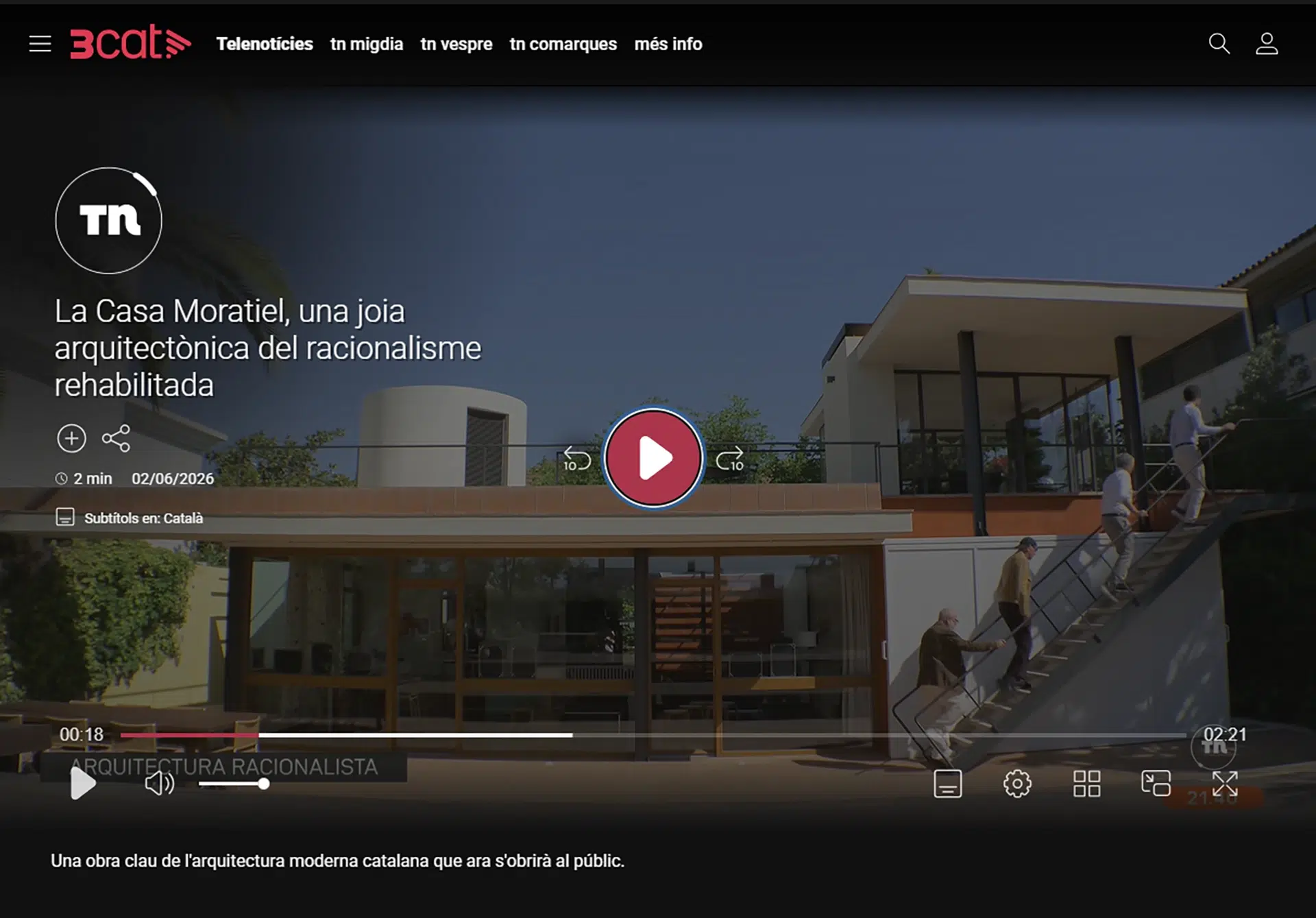 La Casa Moratiel a TV3